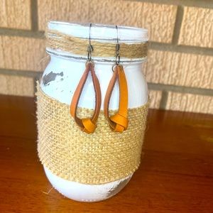 Leather Knotted Earrings